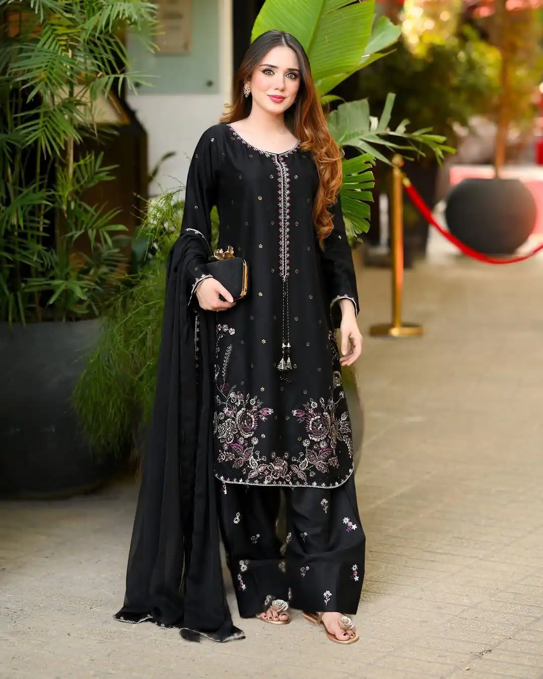 SSR 543 Black Satin Glass Salwar Suit with Embroidery Work & Thread Embroidery. Best Price ₹2149. Delivery 4-6 Working Days. Shop now. | Jump Suits, Straight Suits, Casual Suits, Creative suits, Designer Suits, Palazzo Suits, Party Wear Suits, Patiala Suits, Salwar suit