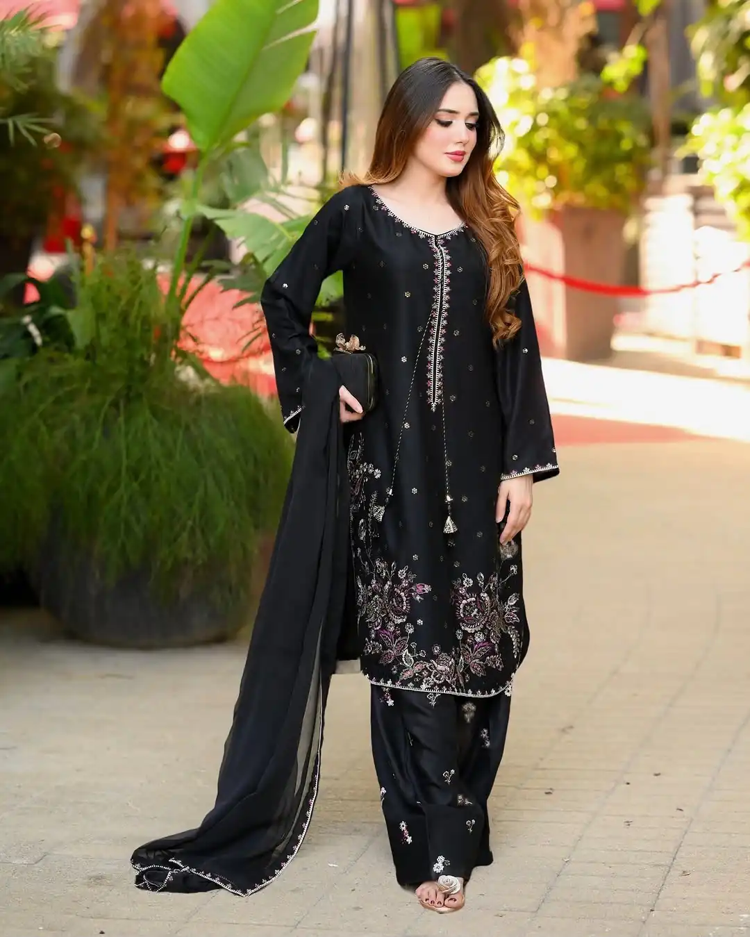 SSR 543 Black Satin Glass Salwar Suit with Embroidery Work & Thread Embroidery. Best Price ₹2149. Delivery 4-6 Working Days. Shop now. | Jump Suits, Straight Suits, Casual Suits, Creative suits, Designer Suits, Palazzo Suits, Party Wear Suits, Patiala Suits, Salwar suit