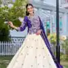 Ram 173 Navy Blue in Color Vichitra Silk Embroidery Work Lehenga Choli . Now at just ₹2549. Delivery 4-6 Working Days. Shop now. | Bollywood Lehenga, Creative Lehenga, Designer Lehenga, Embroidered Lehenga, Lehenga, Party Wear Lehenga