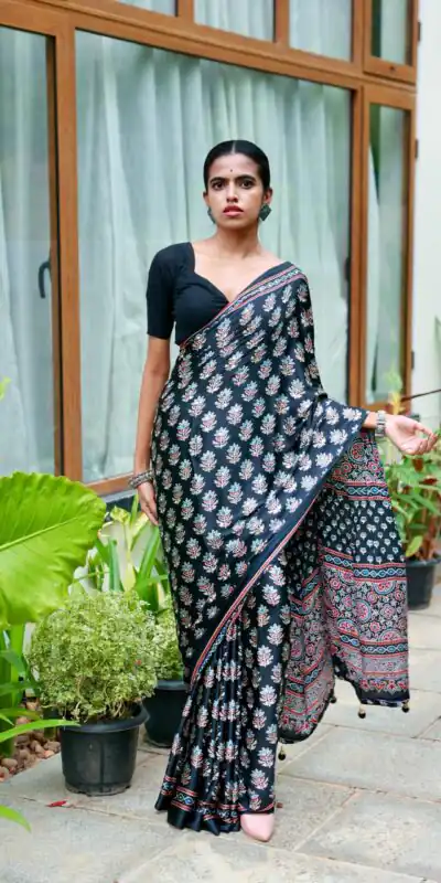 NC 5603 Black Color Satin Crap Saree with Mirror Work. Introductory Price ₹1799. Delivery Online 4-6 Working Days. Shop now. | Bollywood Sarees, Creative Sarees, Designer Sarees, Embroidered Sarees, Ethnic Saree, Modern Digital sarees, Party Wear Sarees, Sarees
