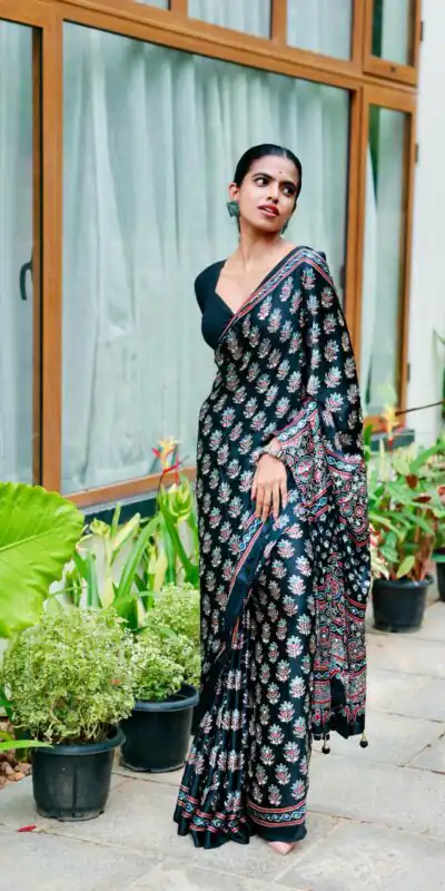 NC 5603 Black Color Satin Crap Saree with Mirror Work. Introductory Price ₹1799. Delivery Online 4-6 Working Days. Shop now. | Bollywood Sarees, Creative Sarees, Designer Sarees, Embroidered Sarees, Ethnic Saree, Modern Digital sarees, Party Wear Sarees, Sarees