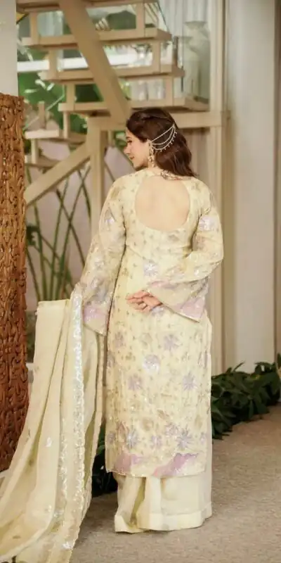 RTC 6030 Cream Vichitra Silk Salwar Suit with Embroidery Work. Wedding, Party, Festive, Events, Grab it for ₹2649. Delivery 4-6 Working Days. Shop now. | Jump Suits, Straight Suits, Casual Suits, Creative suits, Designer Suits, Palazzo Suits, Party Wear Suits, Patiala Suits, Salwar suit