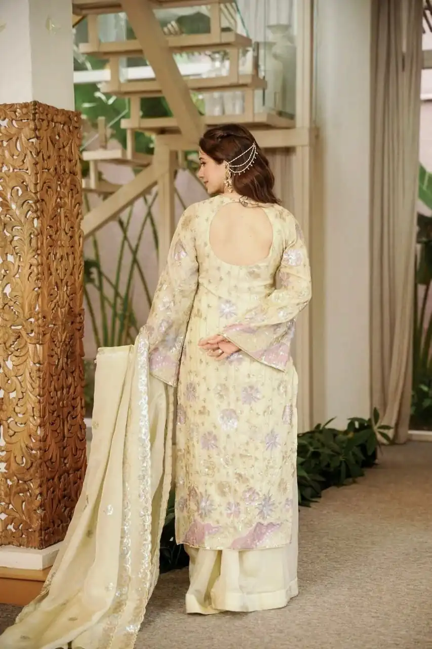RTC 6030 Cream Vichitra Silk Salwar Suit with Embroidery Work. Wedding, Party, Festive, Events, Grab it for ₹2649. Delivery 4-6 Working Days. Shop now. | Jump Suits, Straight Suits, Casual Suits, Creative suits, Designer Suits, Palazzo Suits, Party Wear Suits, Patiala Suits, Salwar suit