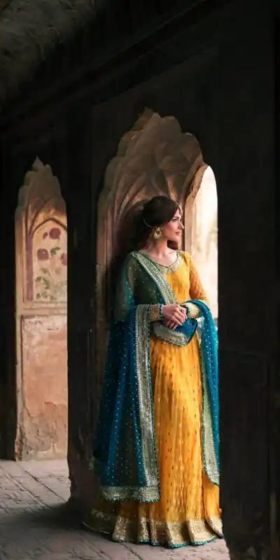 RTC 6033 Yellow Color Soft Net Gown with Gotta Patti Work & Lace Work. Now at just ₹2499. Delivery 4-6 Working Days. Shop now. | Bollywood Gowns, Creative Gowns, Designer Gowns, Embroidered Gowns, Gowns, Party Wear Gowns