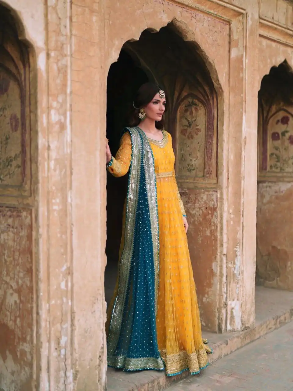 RTC 6033 Yellow Color Soft Net Gown with Gotta Patti Work & Lace Work. Now at just ₹2499. Delivery 4-6 Working Days. Shop now. | Bollywood Gowns, Creative Gowns, Designer Gowns, Embroidered Gowns, Gowns, Party Wear Gowns