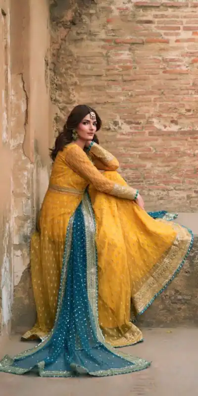 RTC 6033 Yellow Color Soft Net Gown with Gotta Patti Work & Lace Work. Now at just ₹2499. Delivery 4-6 Working Days. Shop now. | Bollywood Gowns, Creative Gowns, Designer Gowns, Embroidered Gowns, Gowns, Party Wear Gowns