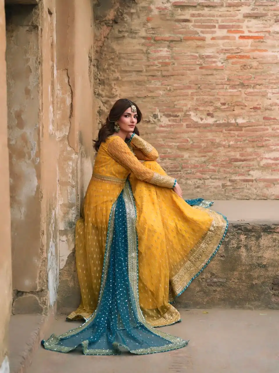 RTC 6033 Yellow Color Soft Net Gown with Gotta Patti Work & Lace Work. Now at just ₹2499. Delivery 4-6 Working Days. Shop now. | Bollywood Gowns, Creative Gowns, Designer Gowns, Embroidered Gowns, Gowns, Party Wear Gowns