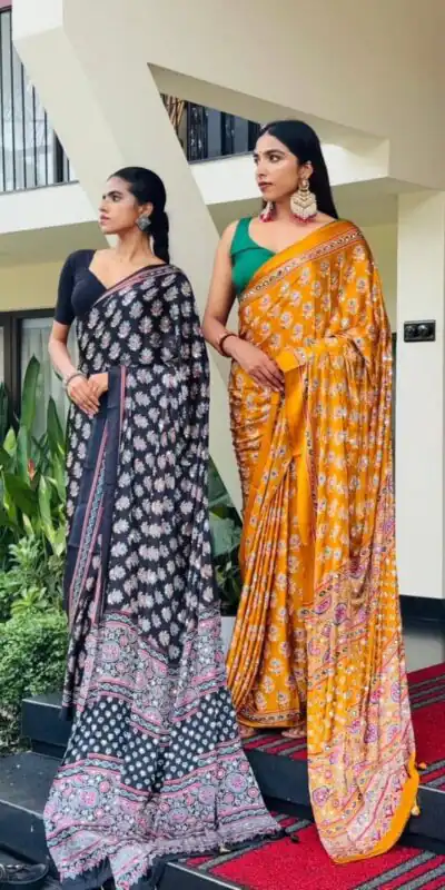 NC 5603 Yellow Color Satin Crap Saree with Mirror Work. Introductory Price ₹1799. Delivery Online 4-6 Working Days. Shop now. | Bollywood Sarees, Creative Sarees, Designer Sarees, Embroidered Sarees, Ethnic Saree, Modern Digital sarees, Party Wear Sarees, Sarees