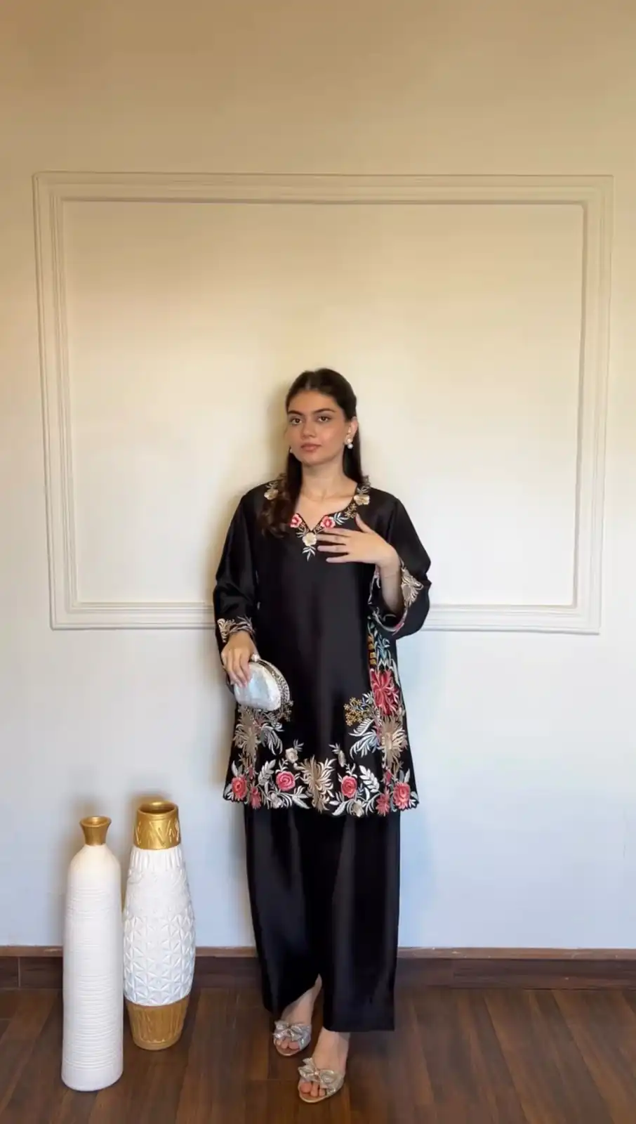 KD 1618 Black Rayon Satin Salwar Suit with Thread Embroidery. Affordable Price ₹1999. Delivery 4-6 Working Days. Shop now. | Jump Suits, Straight Suits, Casual Suits, Creative suits, Designer Suits, Palazzo Suits, Party Wear Suits, Patiala Suits, Salwar suit