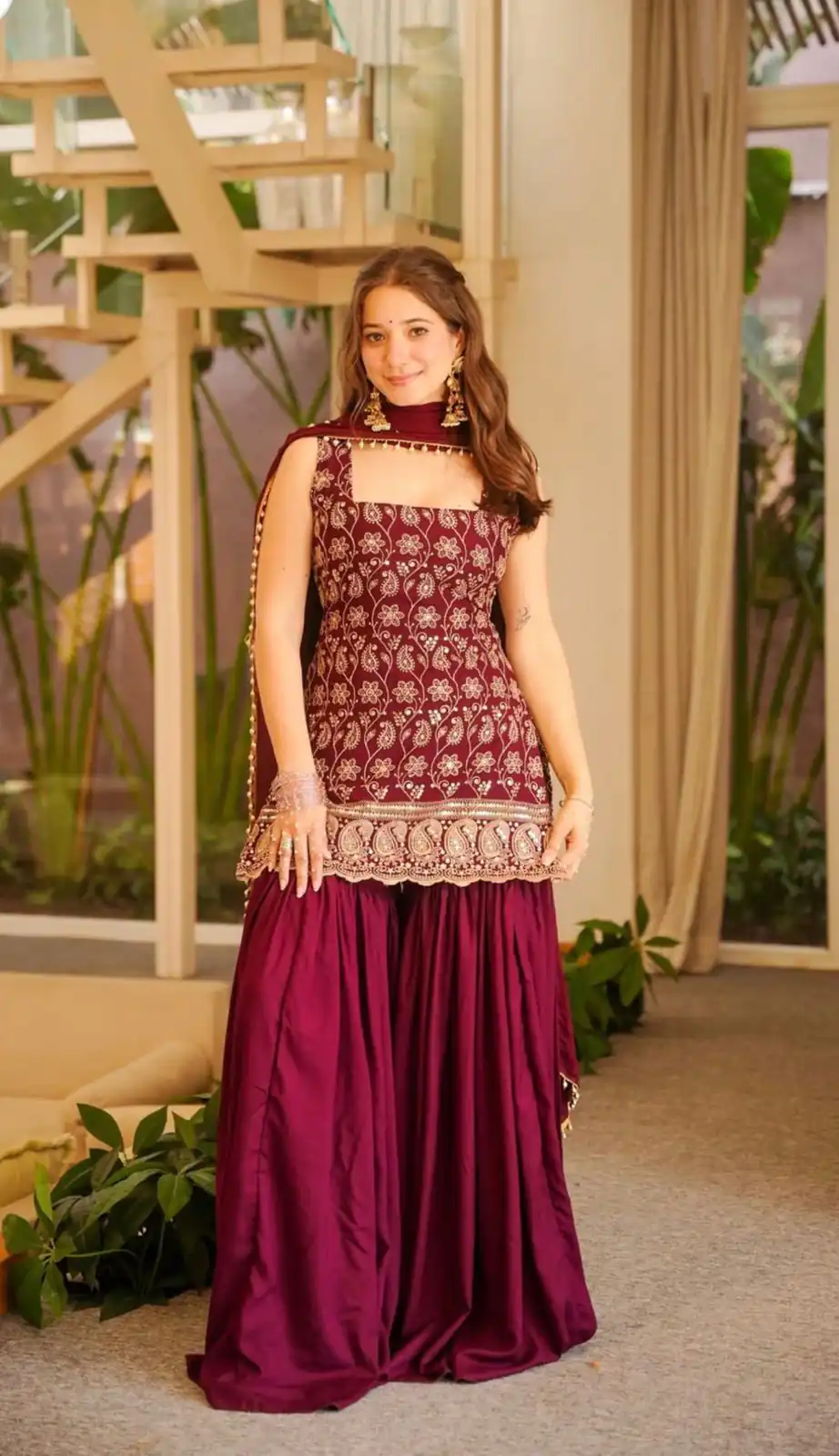 MD 3093 Red Blooming Faux Georgette Salwar Suit Perfect for Wedding, Party, Makar Sankranti, Baby Shower, Traditional Day – . Special Price ₹2149. Deliv | Jump Suits, Straight Suits, Casual Suits, Creative suits, Designer Suits, Palazzo Suits, Party Wear Suits, Patiala Suits, Salwar suit
