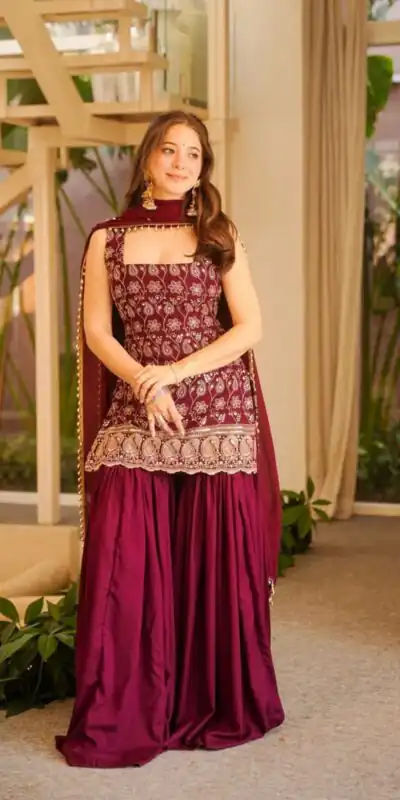 MD 3093 Red Blooming Faux Georgette Salwar Suit Perfect for Wedding, Party, Makar Sankranti, Baby Shower, Traditional Day – . Special Price ₹2149. Deliv | Jump Suits, Straight Suits, Casual Suits, Creative suits, Designer Suits, Palazzo Suits, Party Wear Suits, Patiala Suits, Salwar suit