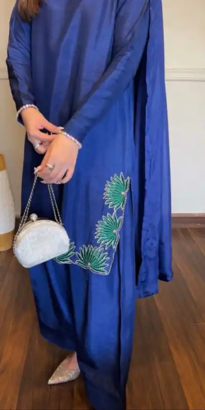 KD 1620 Blue American Silk Salwar Suit Perfect for Wedding, Party, Onam, Family Gatherings, Baisakhi – . Affordable Price ₹1849. Delivery 4-6 Working Days | Jump Suits, Straight Suits, Casual Suits, Creative suits, Designer Suits, Palazzo Suits, Party Wear Suits, Patiala Suits, Salwar suit
