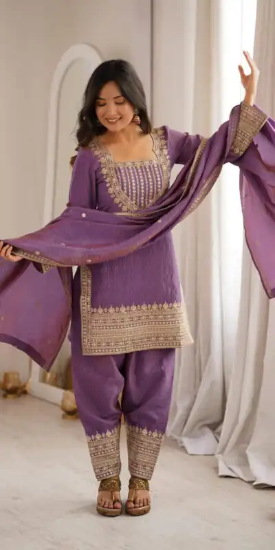 KB 303 Onion Vichitra Silk Salwar Suit with Embroidery Work. Wedding, Party, Festive, Events, Grab it for ₹2049. Delivery 4-6 Working Days. Shop now. | Jump Suits, Straight Suits, Casual Suits, Creative suits, Designer Suits, Palazzo Suits, Party Wear Suits, Patiala Suits, Salwar suit