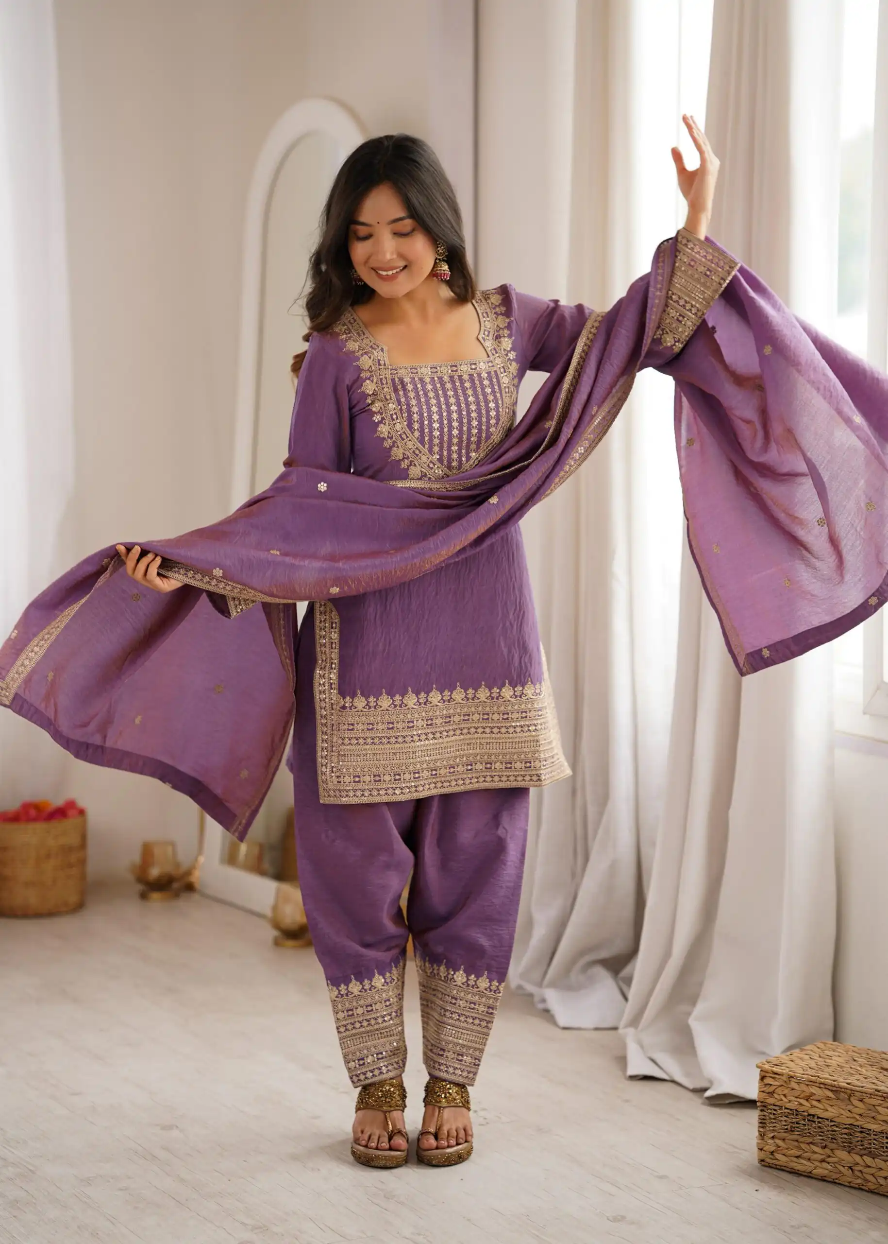 KB 303 Onion Vichitra Silk Salwar Suit with Embroidery Work. Wedding, Party, Festive, Events, Grab it for ₹2049. Delivery 4-6 Working Days. Shop now. | Jump Suits, Straight Suits, Casual Suits, Creative suits, Designer Suits, Palazzo Suits, Party Wear Suits, Patiala Suits, Salwar suit