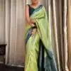 KPR 230 Pista Soft Lichi Silk Saree Perfect for Wedding, Party, Reception, Diwali, Ethnic Day – . Affordable Price ₹1449. Delivery 4-6 Working Days. | Bollywood Sarees, Creative Sarees, Designer Sarees, Embroidered Sarees, Ethnic Saree, Modern Digital sarees, Party Wear Sarees, Sarees