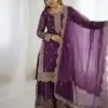 ZSR 3167 Purple Fendy Silk Salwar Suitwith Embroidery Work & Lace Work. Now at just ₹2149. Delivery 4-6 Working Days. Shop now. | Jump Suits, Straight Suits, Casual Suits, Creative suits, Designer Suits, Palazzo Suits, Party Wear Suits, Patiala Suits, Salwar suit