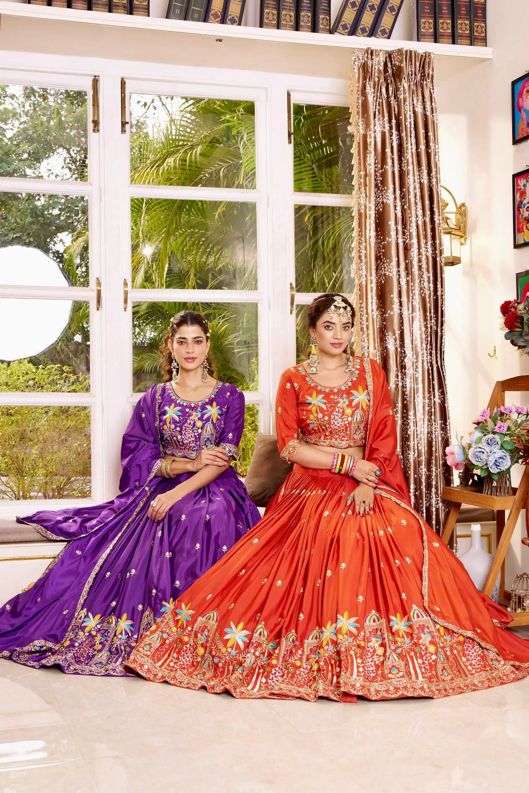 Ram 178 Orange Color Pure Crap Silk Lehenga Choli with Embroidery Work. Best Price ₹2549. Delivery 4-6 Working Days. Shop now. | Bollywood Lehenga, Creative Lehenga, Designer Lehenga, Embroidered Lehenga, Lehenga, Party Wear Lehenga