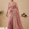 JR 670 Peach in Space Silk Embroidery Work & Zari Work Saree . Available at ₹1949 only. Delivery 4-6 Working Days. Shop now. | Bollywood Sarees, Creative Sarees, Designer Sarees, Embroidered Sarees, Ethnic Saree, Modern Digital sarees, Party Wear Sarees, Sarees
