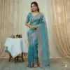 JR 670 Sky Blue in Space Silk Embroidery Work & Zari Work Saree . Available at ₹1949 only. Delivery 4-6 Working Days. Shop now. | Bollywood Sarees, Creative Sarees, Designer Sarees, Embroidered Sarees, Ethnic Saree, Modern Digital sarees, Party Wear Sarees, Sarees