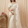 JR 670 White in Space Silk Embroidery Work & Zari Work Saree . Available at ₹1949 only. Delivery 4-6 Working Days. Shop now. | Bollywood Sarees, Creative Sarees, Designer Sarees, Embroidered Sarees, Ethnic Saree, Modern Digital sarees, Party Wear Sarees, Sarees