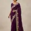 JR 670 Wine in Space Silk Embroidery Work & Zari Work Saree . Available at ₹1949 only. Delivery 4-6 Working Days. Shop now. | Bollywood Sarees, Creative Sarees, Designer Sarees, Embroidered Sarees, Ethnic Saree, Modern Digital sarees, Party Wear Sarees, Sarees
