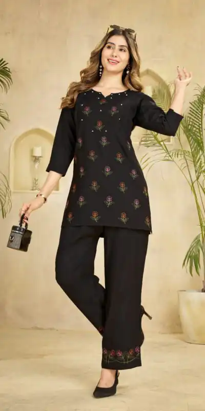 DIVA 158 Black Viscose Rayon Kurti with Embroidery Work & Mirror Work. Wedding, Party, Festive Grab it for ₹1749. Delivery 4-6 Working Days. Shop now. | Bollywood Kurti, Creative Kurtis, Designer Kurti, Kurti, Party Wear Kurti, Selfie Kurti