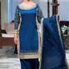ZB 5056 Blue in Color Natural Crepe Embroidery Work Salwar Suit . Wedding, Party, Festive, Events, Get it for ₹2199. Delivery 4-6 Working Days. Shop now. | Jump Suits, Straight Suits, Casual Suits, Creative suits, Designer Suits, Palazzo Suits, Party Wear Suits, Patiala Suits, Salwar suit