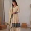 SP 71 Chiku Faux Georgette Salwar Suit with Embroidery Work. Available at ₹2499 only. Delivery 4-6 Working Days. Shop now. | Jump Suits, Straight Suits, Casual Suits, Creative suits, Designer Suits, Palazzo Suits, Party Wear Suits, Patiala Suits, Salwar suit