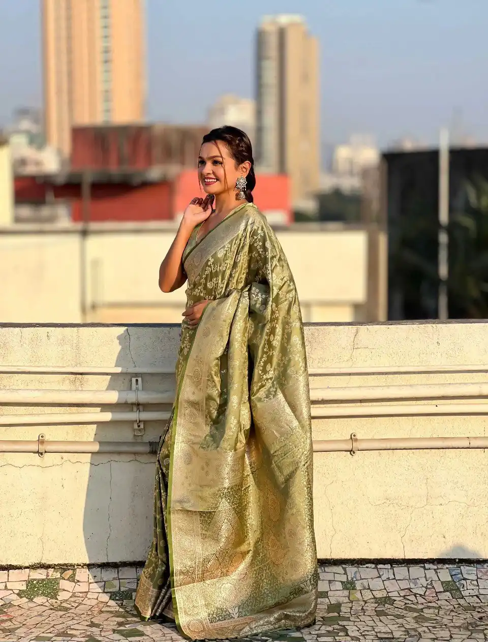 KPR 290 Green in Soft Lichi Silk Jacquard Work Designer Work Saree . Exclusive Offer ₹1349. Delivery 4-6 Working Days. Shop now. | Bollywood Sarees, Creative Sarees, Designer Sarees, Embroidered Sarees, Ethnic Saree, Modern Digital sarees, Party Wear Sarees, Sarees