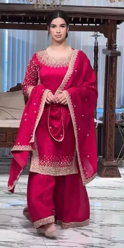 ZB 5056 Pink in Color Natural Crepe Embroidery Work Salwar Suit . Wedding, Party, Festive, Events, Get it for ₹2199. Delivery 4-6 Working Days. Shop now. | Jump Suits, Straight Suits, Casual Suits, Creative suits, Designer Suits, Palazzo Suits, Party Wear Suits, Patiala Suits, Salwar suit