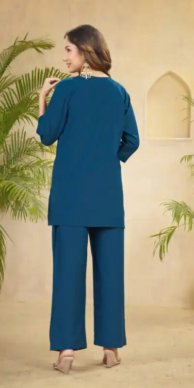 DIVA 158 Teal Viscose Rayon Kurti with Embroidery Work & Mirror Work. Wedding, Party, Festive Grab it for ₹1749. Delivery 4-6 Working Days. Shop now. | Bollywood Kurti, Creative Kurtis, Designer Kurti, Kurti, Party Wear Kurti, Selfie Kurti