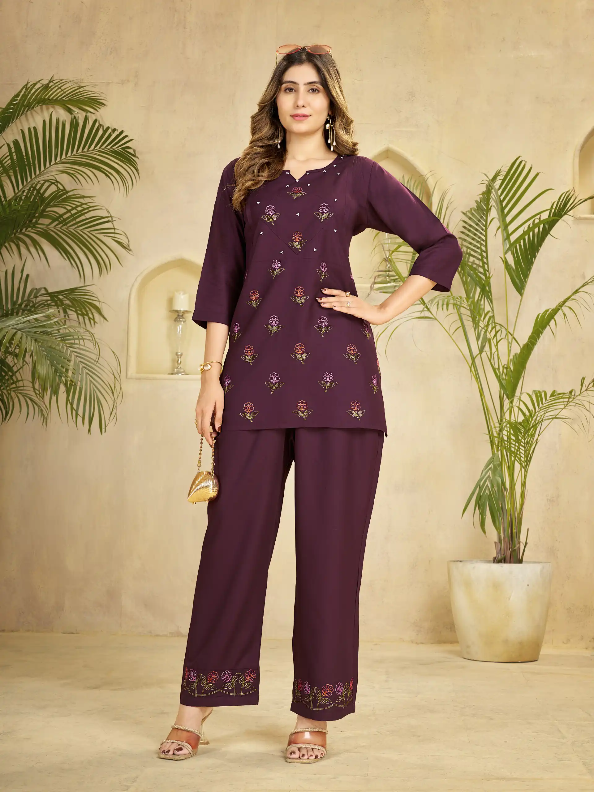 DIVA 158 Wine Viscose Rayon Kurti with Embroidery Work & Mirror Work. Wedding, Party, Festive Grab it for ₹1749. Delivery 4-6 Working Days. Shop now. | Bollywood Kurti, Creative Kurtis, Designer Kurti, Kurti, Party Wear Kurti, Selfie Kurti