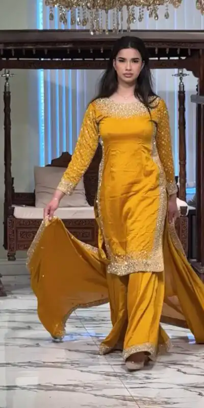ZB 5056 Yellow in Color Natural Crepe Embroidery Work Salwar Suit . Wedding, Party, Festive, Events, Get it for ₹2199. Delivery 4-6 Working Days. Shop now. | Jump Suits, Straight Suits, Casual Suits, Creative suits, Designer Suits, Palazzo Suits, Party Wear Suits, Patiala Suits, Salwar suit