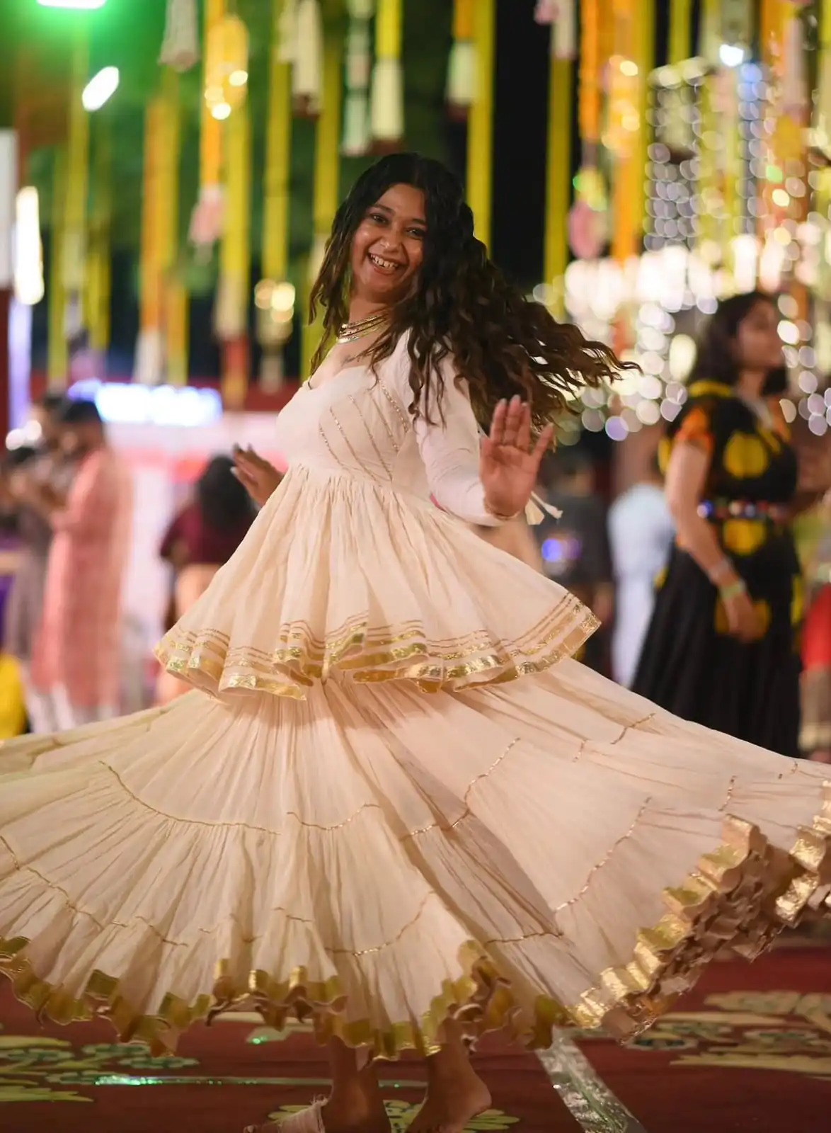 Stylish White Pure Cotton Lace Work Lehenga Choli - Image 7