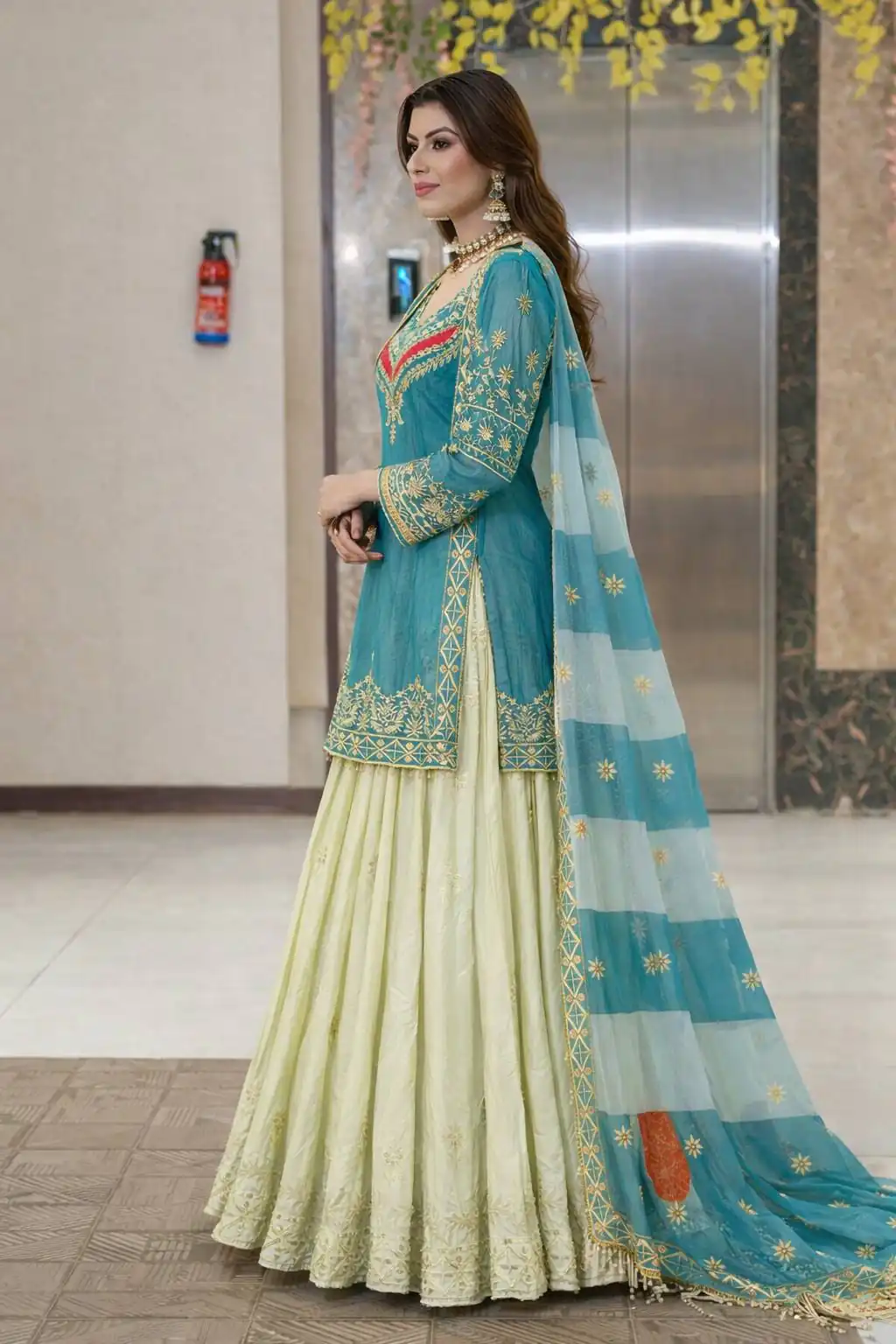 ZC 8008 Blue in Fandy Silk Sequins Work & Embroidery Work Lehenga Choli . Introductory Price ₹2499. Delivery 4-6 Working Days. Shop now. | Bollywood Lehenga, Creative Lehenga, Designer Lehenga, Embroidered Lehenga, Lehenga, Party Wear Lehenga