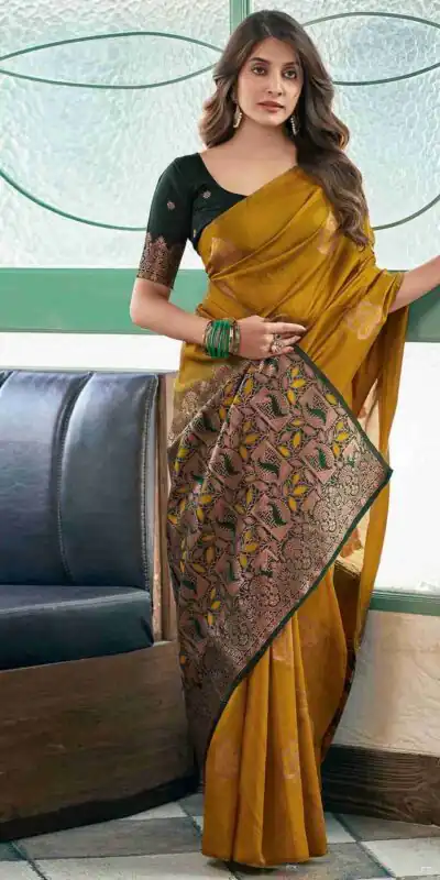 KPR 217 Mastered Soft Lichi Silk Jacquard Work Saree with Designer Work Wedding, Party, Festive, Events, Deal ₹1299. Delivery 4-6 Working Days. Shop now. | Bollywood Sarees, Creative Sarees, Designer Sarees, Embroidered Sarees, Ethnic Saree, Modern Digital sarees, Party Wear Sarees, Sarees