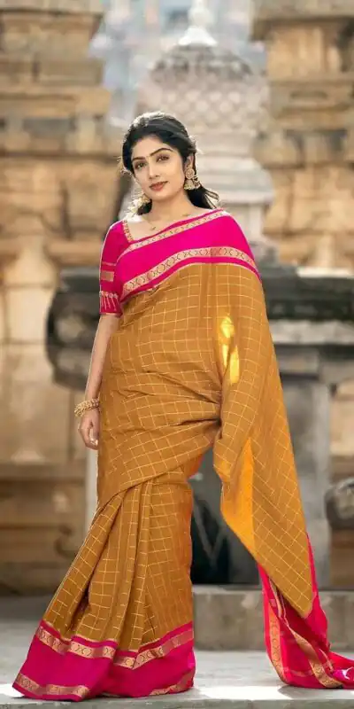 KPR 287 Mustered Color Yellow Soft Lichi Silk Saree with Jacquard Work. Best Price ₹1449. Delivery 4-6 Working Days. Shop now. | Bollywood Sarees, Creative Sarees, Designer Sarees, Embroidered Sarees, Ethnic Saree, Modern Digital sarees, Party Wear Sarees, Sarees