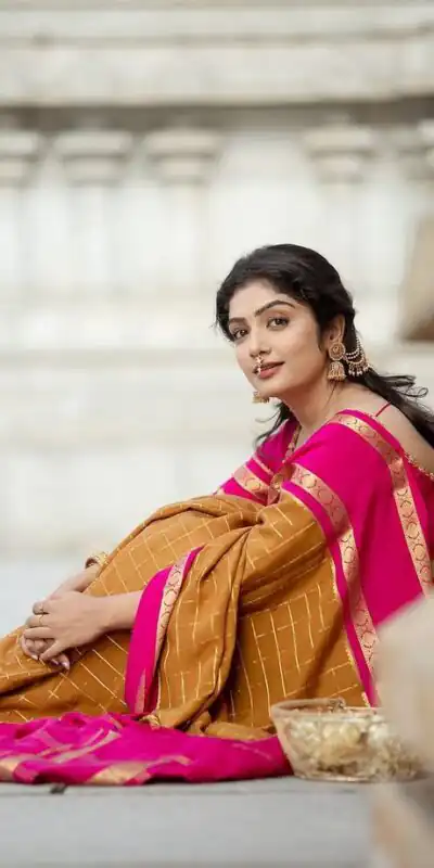 KPR 287 Mustered Color Yellow Soft Lichi Silk Saree with Jacquard Work. Best Price ₹1449. Delivery 4-6 Working Days. Shop now. | Bollywood Sarees, Creative Sarees, Designer Sarees, Embroidered Sarees, Ethnic Saree, Modern Digital sarees, Party Wear Sarees, Sarees