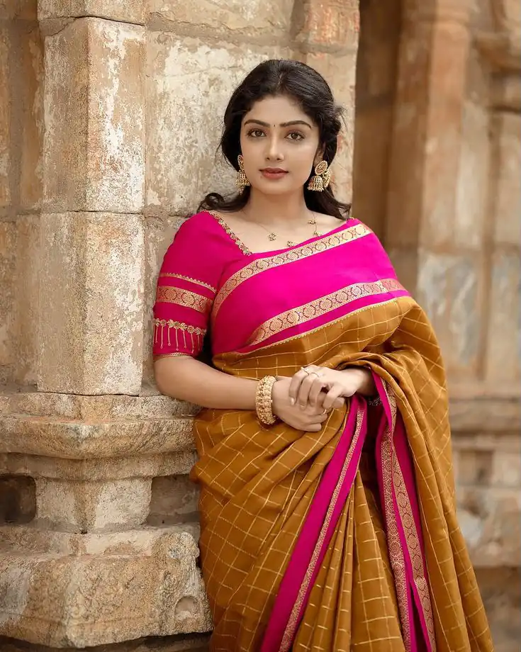 KPR 287 Mustered Color Yellow Soft Lichi Silk Saree with Jacquard Work. Best Price ₹1449. Delivery 4-6 Working Days. Shop now. | Bollywood Sarees, Creative Sarees, Designer Sarees, Embroidered Sarees, Ethnic Saree, Modern Digital sarees, Party Wear Sarees, Sarees