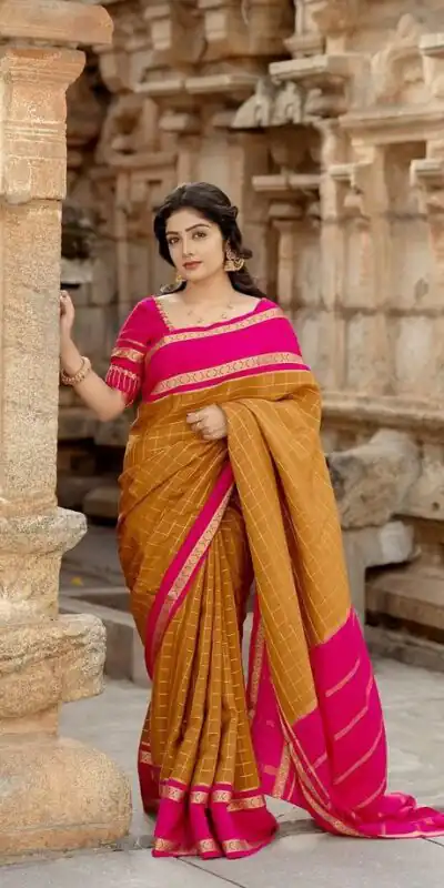 KPR 287 Mustered Color Yellow Soft Lichi Silk Saree with Jacquard Work. Best Price ₹1449. Delivery 4-6 Working Days. Shop now. | Bollywood Sarees, Creative Sarees, Designer Sarees, Embroidered Sarees, Ethnic Saree, Modern Digital sarees, Party Wear Sarees, Sarees