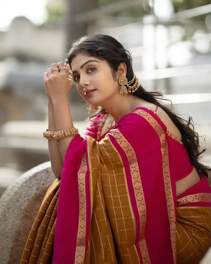 KPR 287 Mustered Color Yellow Soft Lichi Silk Saree with Jacquard Work. Best Price ₹1449. Delivery 4-6 Working Days. Shop now. | Bollywood Sarees, Creative Sarees, Designer Sarees, Embroidered Sarees, Ethnic Saree, Modern Digital sarees, Party Wear Sarees, Sarees