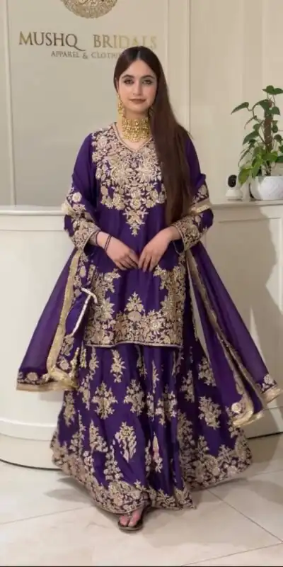 RTC 6041 Purple Chinon Silk Salwar Suit Perfect for Wedding, Party, Ganesh Chaturthi, Baby Shower, Makar Sankranti – . Affordable Price ₹2649. De | Jump Suits, Straight Suits, Casual Suits, Creative suits, Designer Suits, Palazzo Suits, Party Wear Suits, Patiala Suits, Salwar suit