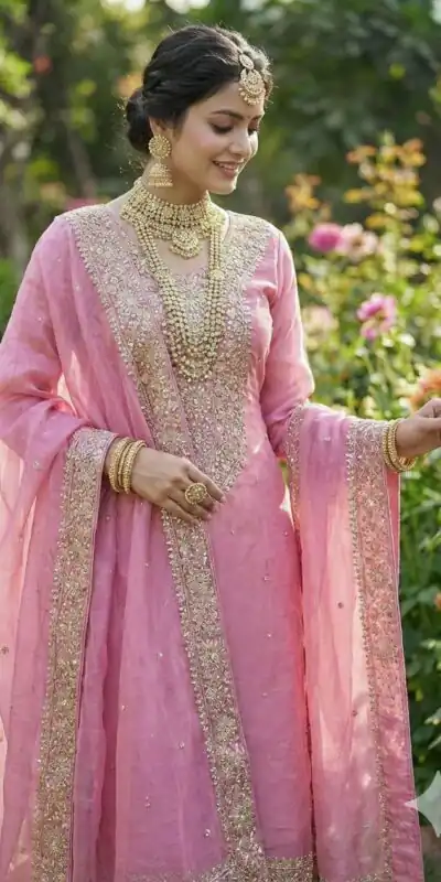 JF 040 Pink Fendy Silk Salwar Suitwith Embroidery Work & Lace Work. Now at just ₹2049. Delivery 4-6 Working Days. Shop now. | Jump Suits, Straight Suits, Casual Suits, Creative suits, Designer Suits, Palazzo Suits, Party Wear Suits, Patiala Suits, Salwar suit