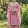 JF 040 Pink Fendy Silk Salwar Suitwith Embroidery Work & Lace Work. Now at just ₹2049. Delivery 4-6 Working Days. Shop now. | Jump Suits, Straight Suits, Casual Suits, Creative suits, Designer Suits, Palazzo Suits, Party Wear Suits, Patiala Suits, Salwar suit