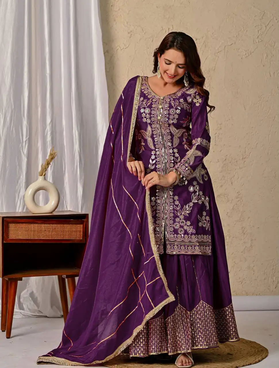 MD 3055 Wine Color Chinon Silk Salwar Suit with Embroidery Work. Online Get it for ₹2149. Delivery 4-6 Working Days. Shop now. | Jump Suits, Straight Suits, Casual Suits, Creative suits, Designer Suits, Palazzo Suits, Party Wear Suits, Patiala Suits, Salwar suit