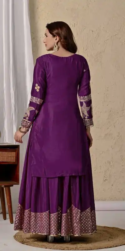 MD 3055 Wine Color Chinon Silk Salwar Suit with Embroidery Work. Online Get it for ₹2149. Delivery 4-6 Working Days. Shop now. | Jump Suits, Straight Suits, Casual Suits, Creative suits, Designer Suits, Palazzo Suits, Party Wear Suits, Patiala Suits, Salwar suit