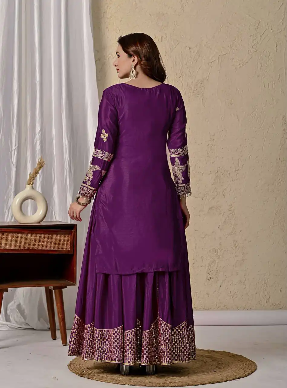 MD 3055 Wine Color Chinon Silk Salwar Suit with Embroidery Work. Online Get it for ₹2149. Delivery 4-6 Working Days. Shop now. | Jump Suits, Straight Suits, Casual Suits, Creative suits, Designer Suits, Palazzo Suits, Party Wear Suits, Patiala Suits, Salwar suit