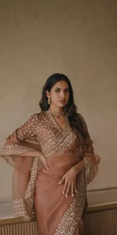 KD 632 Light Brown Soft Tebby Silk Saree. Perfect for Wedding, Party, Onam, Family Gatherings, Mehendi – Festive Deal ₹2099. Delivery 4-6 Working Days | Bollywood Sarees, Creative Sarees, Designer Sarees, Embroidered Sarees, Ethnic Saree, Modern Digital sarees, Party Wear Sarees, Sarees