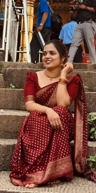 KPR 264 Maroon Soft Lichi Silk Saree with Lace Work & Lace Border. Introductory Price ₹1349. Delivery 4-6 Working Days. Shop now. | Bollywood Sarees, Creative Sarees, Designer Sarees, Embroidered Sarees, Ethnic Saree, Modern Digital sarees, Party Wear Sarees, Sarees