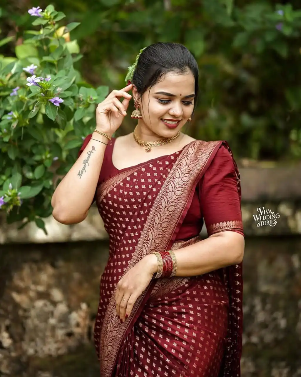 KPR 264 Maroon Soft Lichi Silk Saree with Lace Work & Lace Border. Introductory Price ₹1349. Delivery 4-6 Working Days. Shop now. | Bollywood Sarees, Creative Sarees, Designer Sarees, Embroidered Sarees, Ethnic Saree, Modern Digital sarees, Party Wear Sarees, Sarees